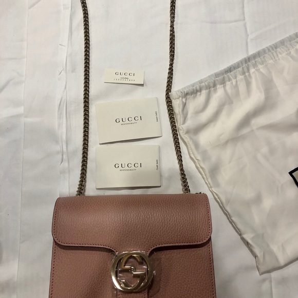 Gucci Dollar Calf Soft Pink Handbag 510304 - Picture 16 of 16